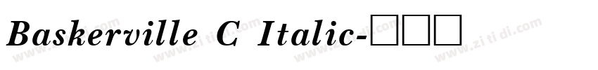 Baskerville C Italic字体转换